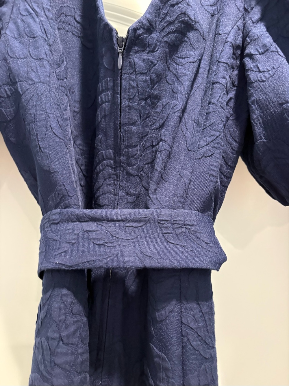 Lilly Pulitzer Navy V-neck Belted Jumpsuit - Picture 9 of 9